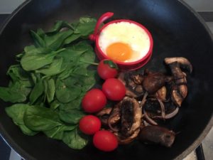high protein breakfast, one pan breakfast, one pan recipe