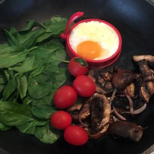 high protein breakfast, one pan breakfast, one pan recipe